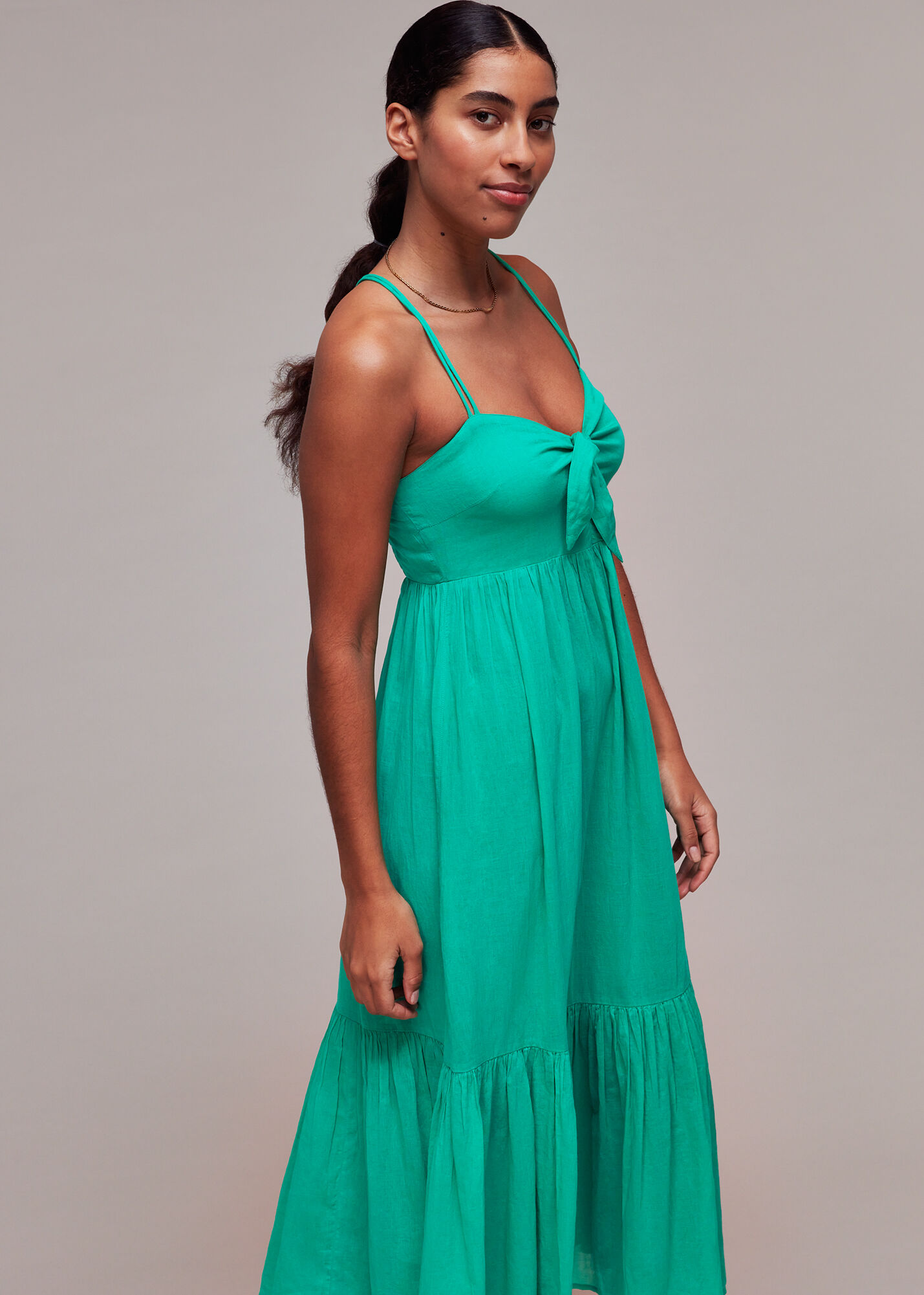 Whistles green dress sale sales