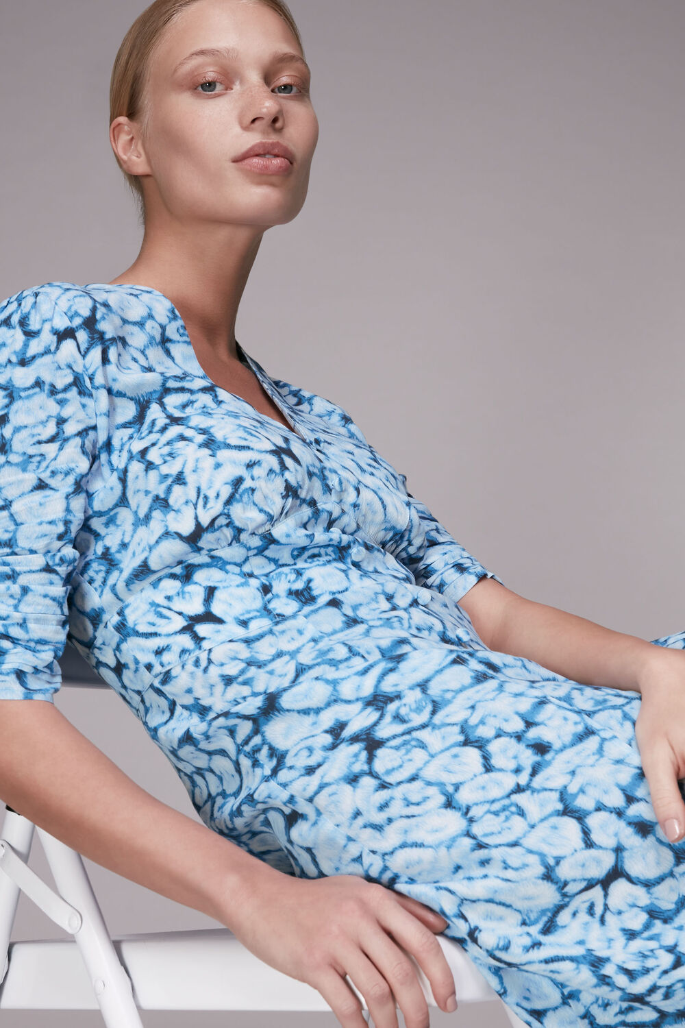 Clouded Leopard Midi Dress