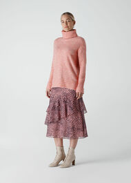 Oversized Roll Neck Pale Pink