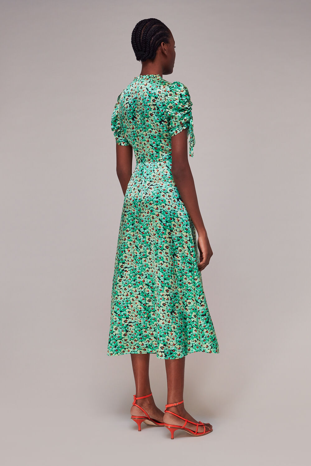 Pansy Meadow Silk Mix Dress