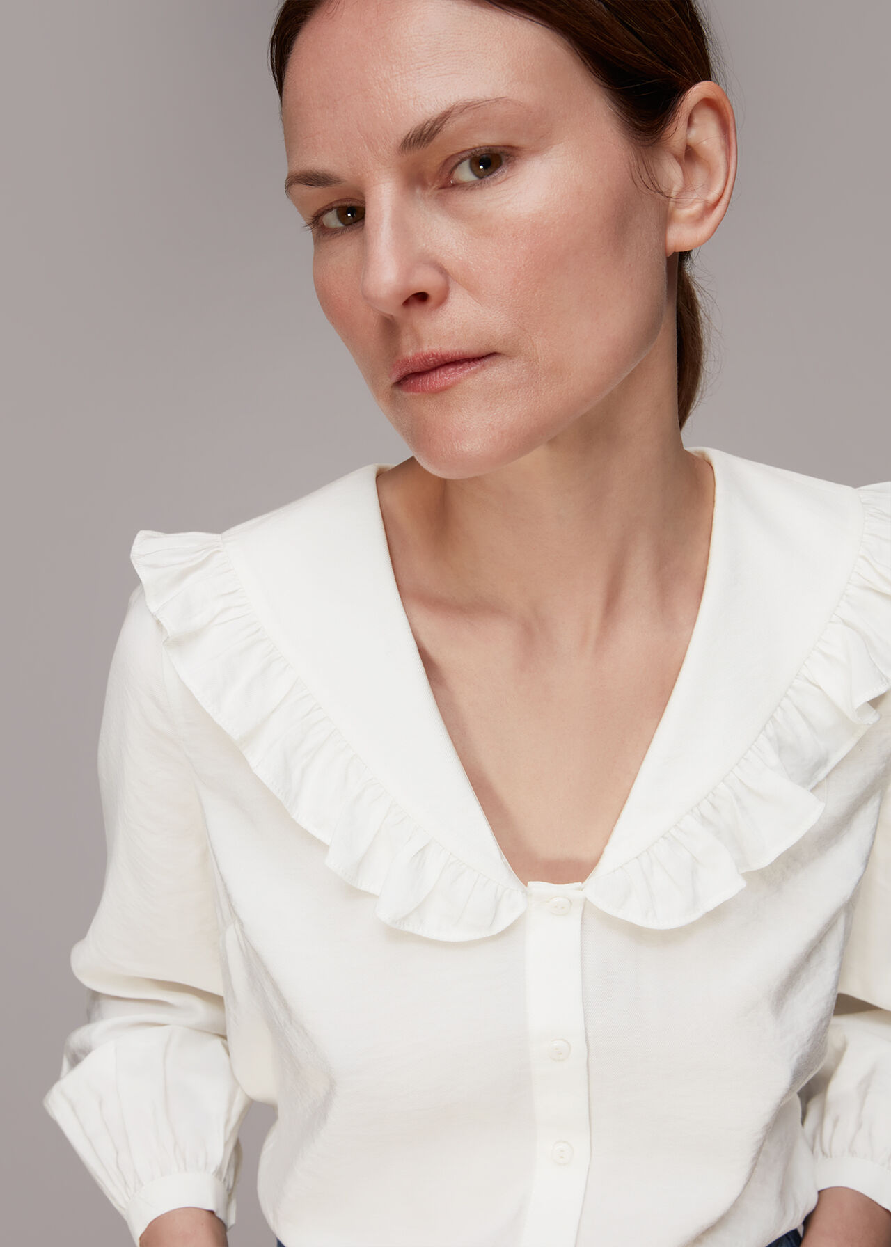 Lenny Frill Collar Detail Top