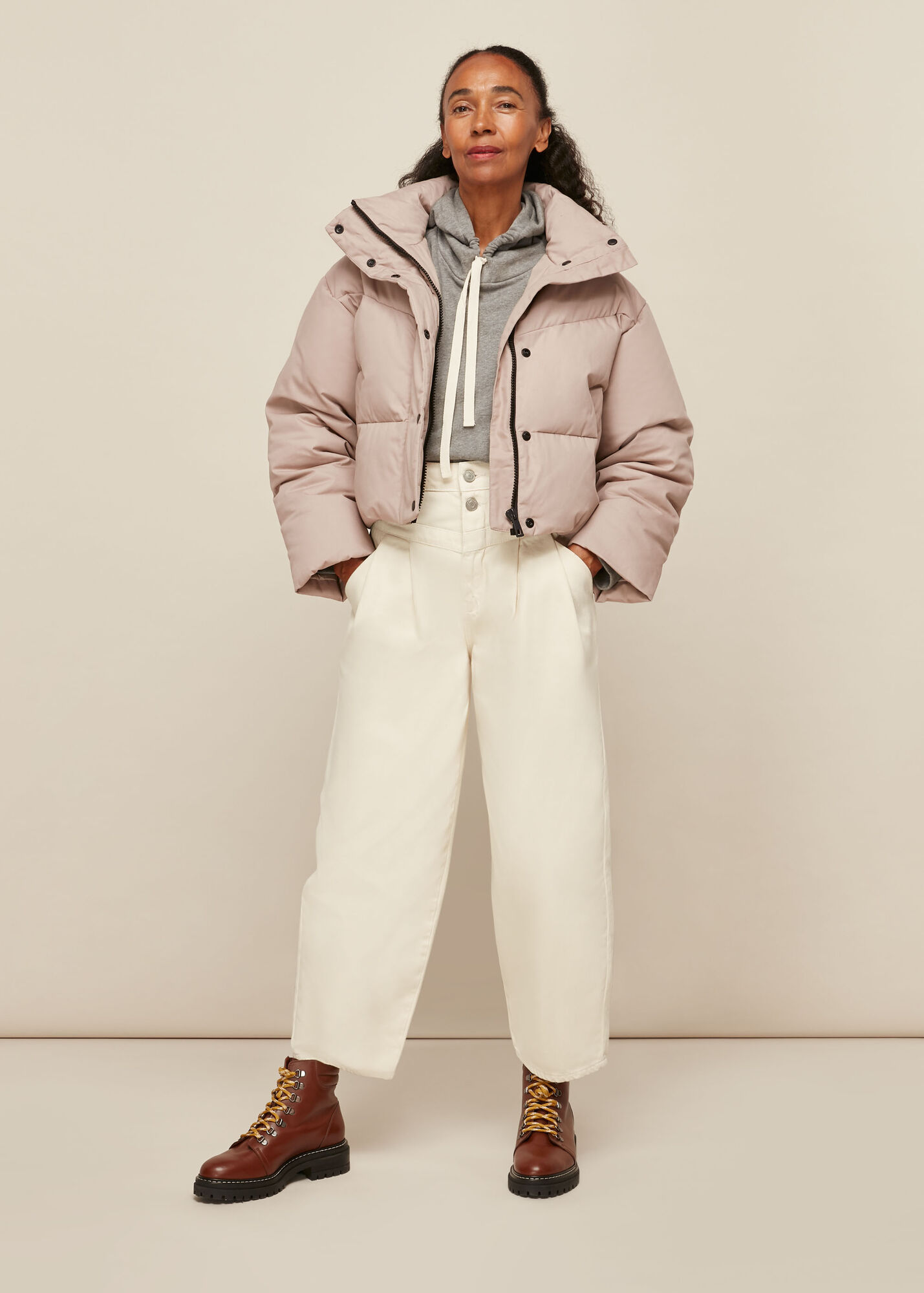 Stone Short Puffer Coat WHISTLES