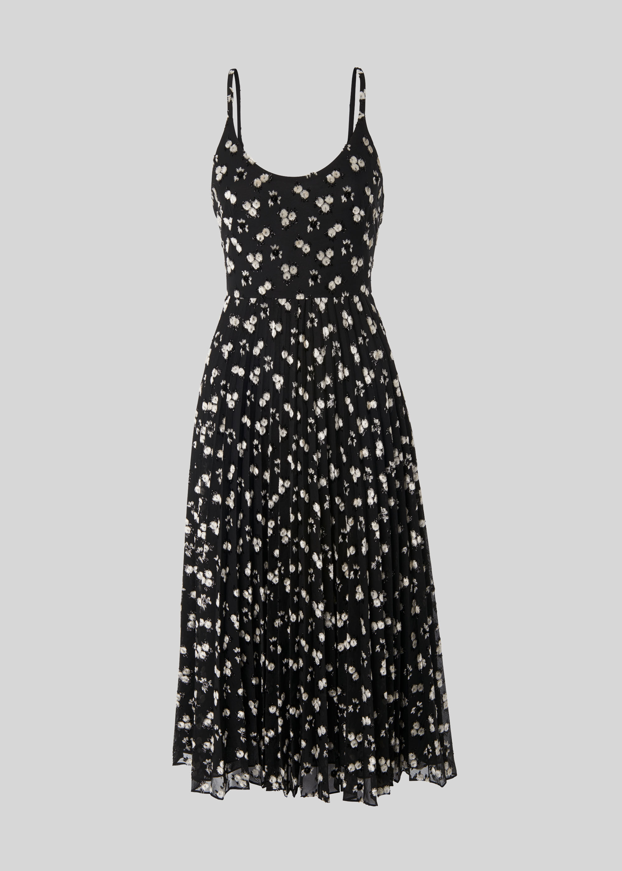 Whistles snow online blossom pleated dress