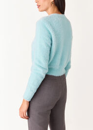 Isla Cropped Fluffy Cardigan