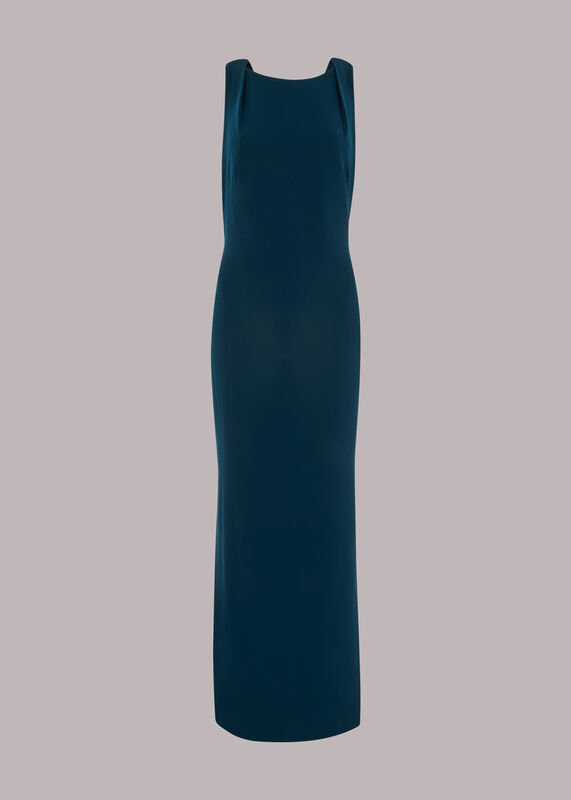 Teal Tie Back Dress
