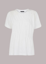 Daja Diagonal Ruched Top