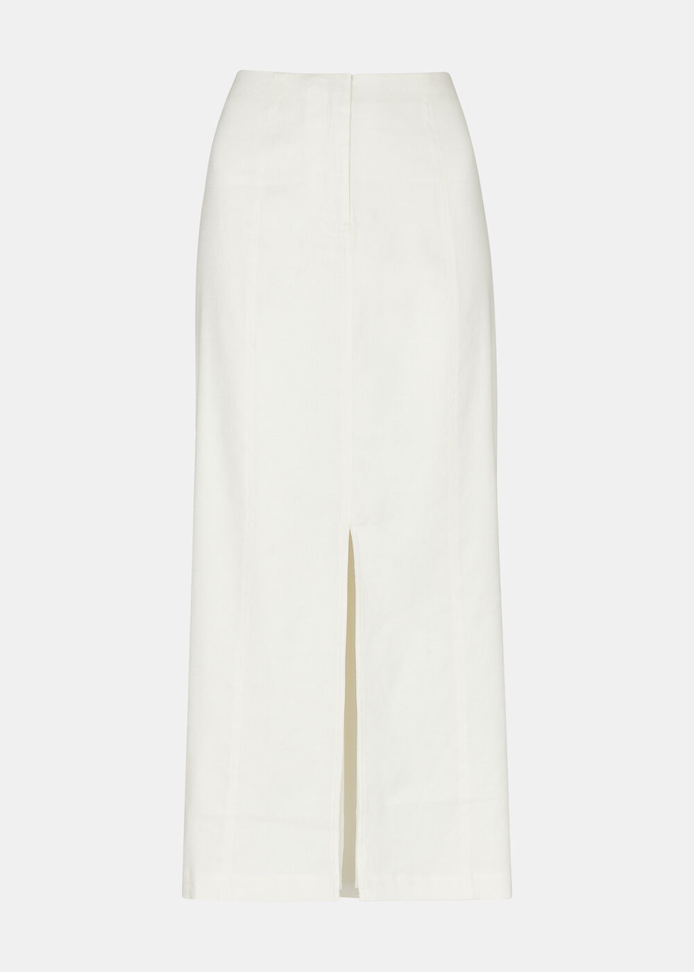 Linen Blend Maxi Skirt