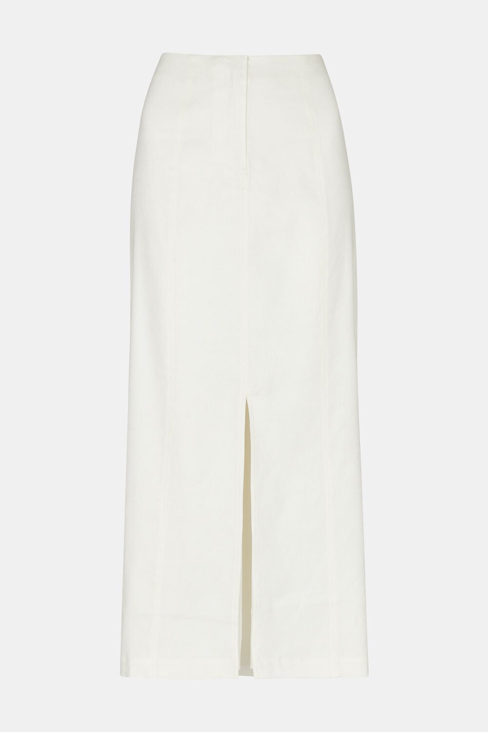 Linen Blend Maxi Skirt