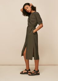 Olivia Button Midi Dress