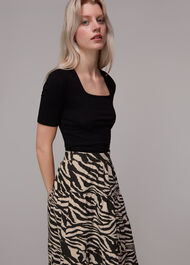 Mountain Zebra Tiered Skirt
