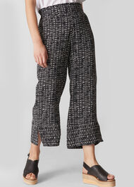 Sahara Printed Trouser Black and White