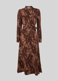 Elfrida Reed Shirt Dress Brown/Multi