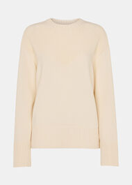 Fringed Rib Detail Sweater