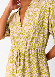 Petite Tiger Flame Midi Dress