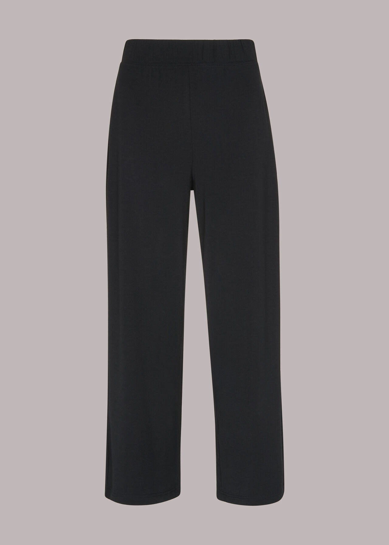 Black Wide Leg Jersey Trouser | WHISTLES