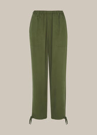 Washed Tie Hem Trouser