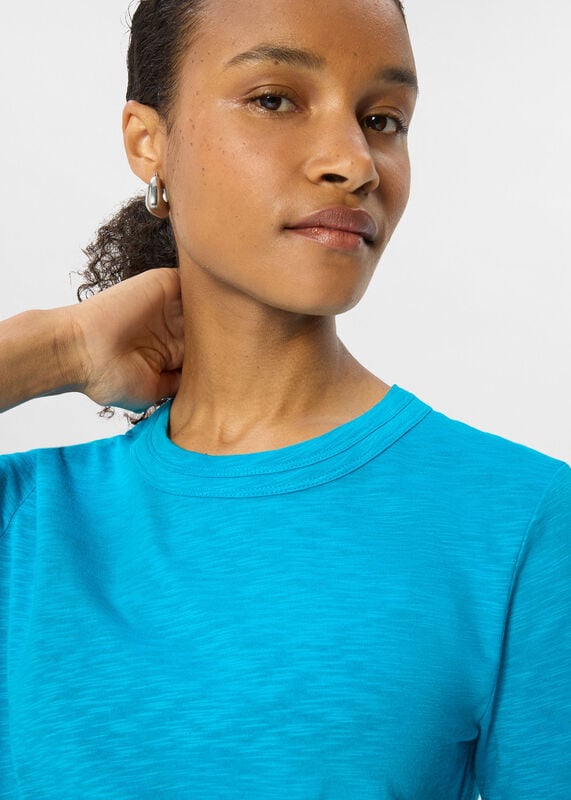 Turquoise Rosa Double Trim T-Shirt