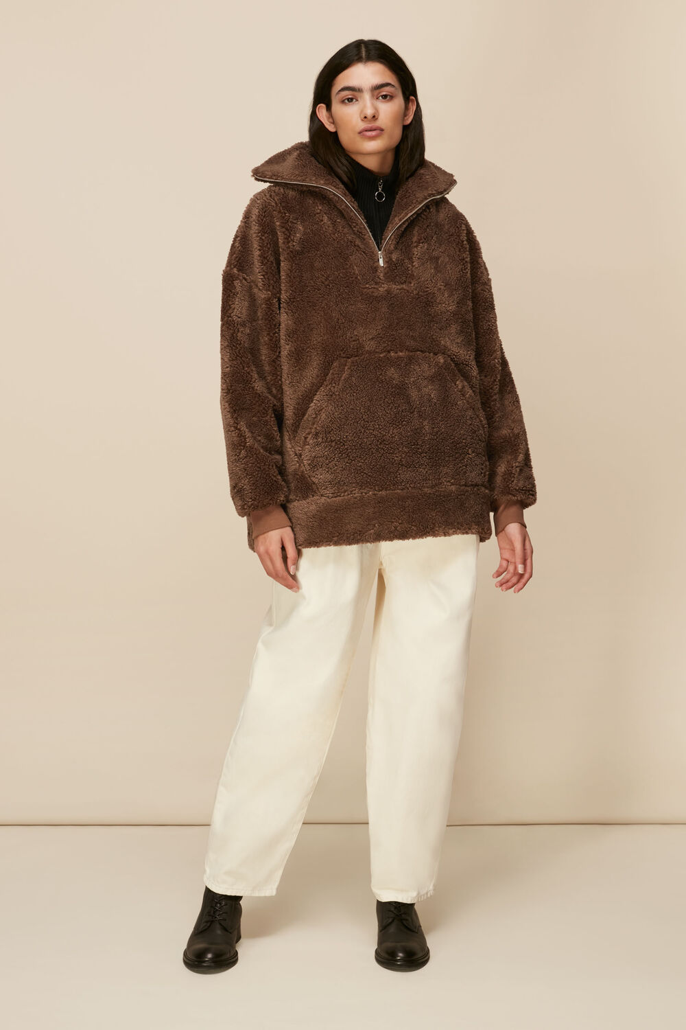 Borg Half Zip Sweatshirt