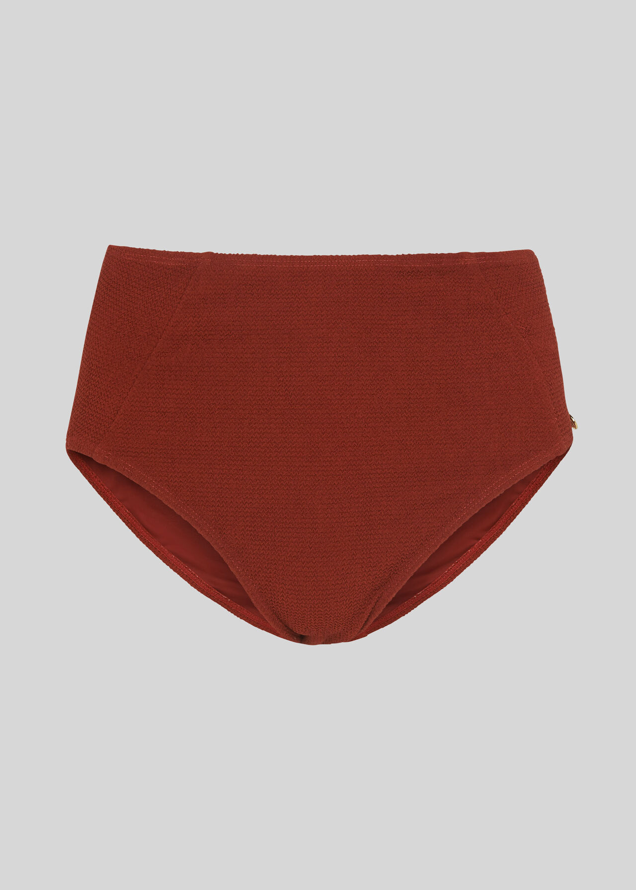 Textured Bikini Bottoms Rust