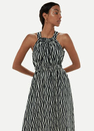 Optical Rope Cut Out Dress