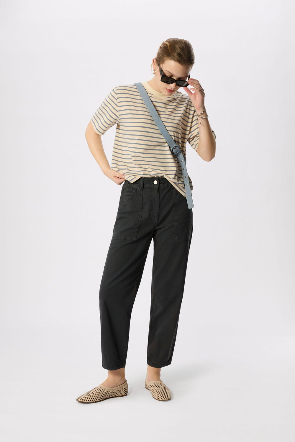 Black Tessa Casual Trouser