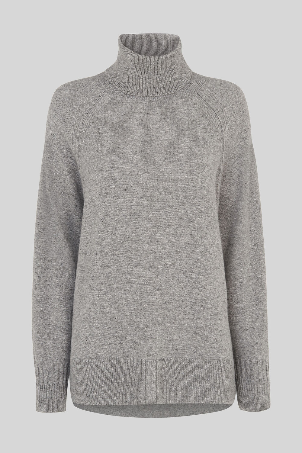 Cashmere Roll Neck Sweater Grey