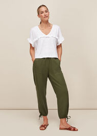 Linen Frill Top