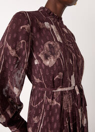 Floral Dobby Midi Dress