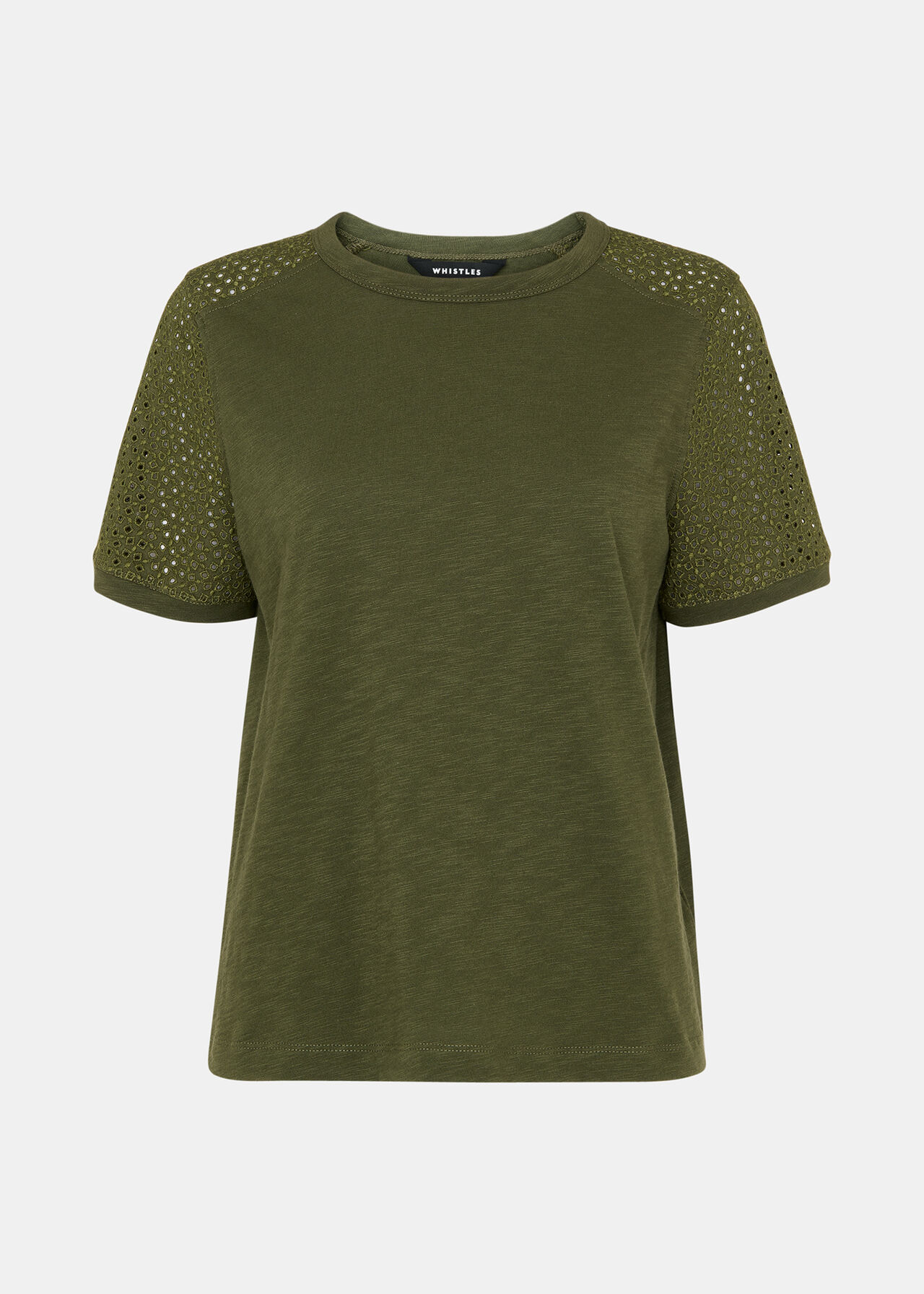 Broderie Sleeve Detail Tee