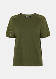 Broderie Sleeve Detail Tee