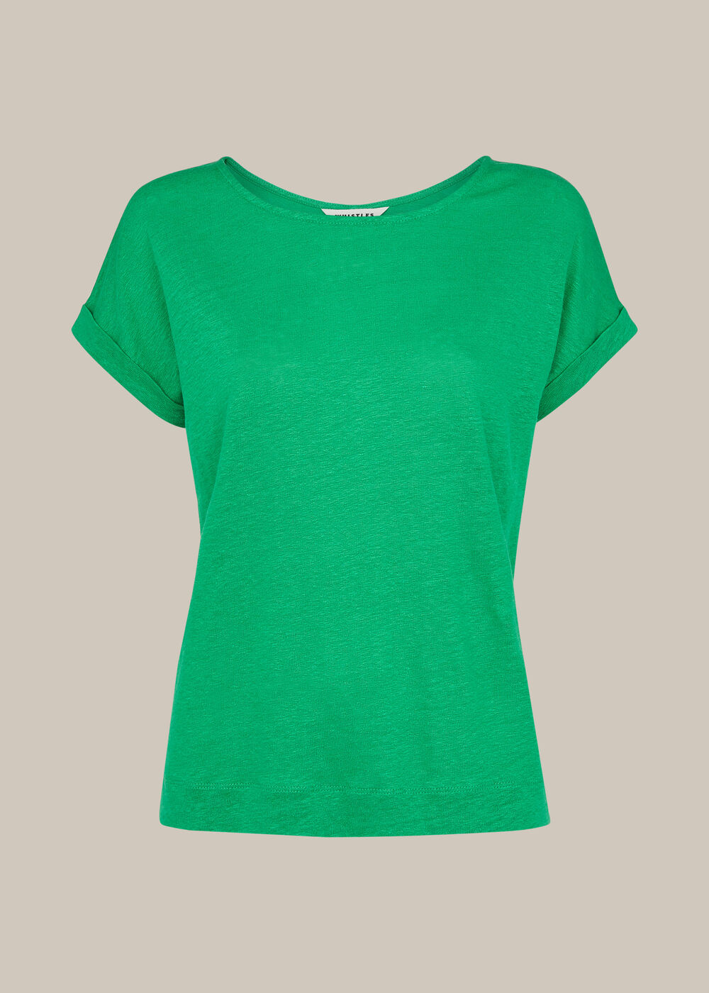 Relaxed Linen Tshirt Green