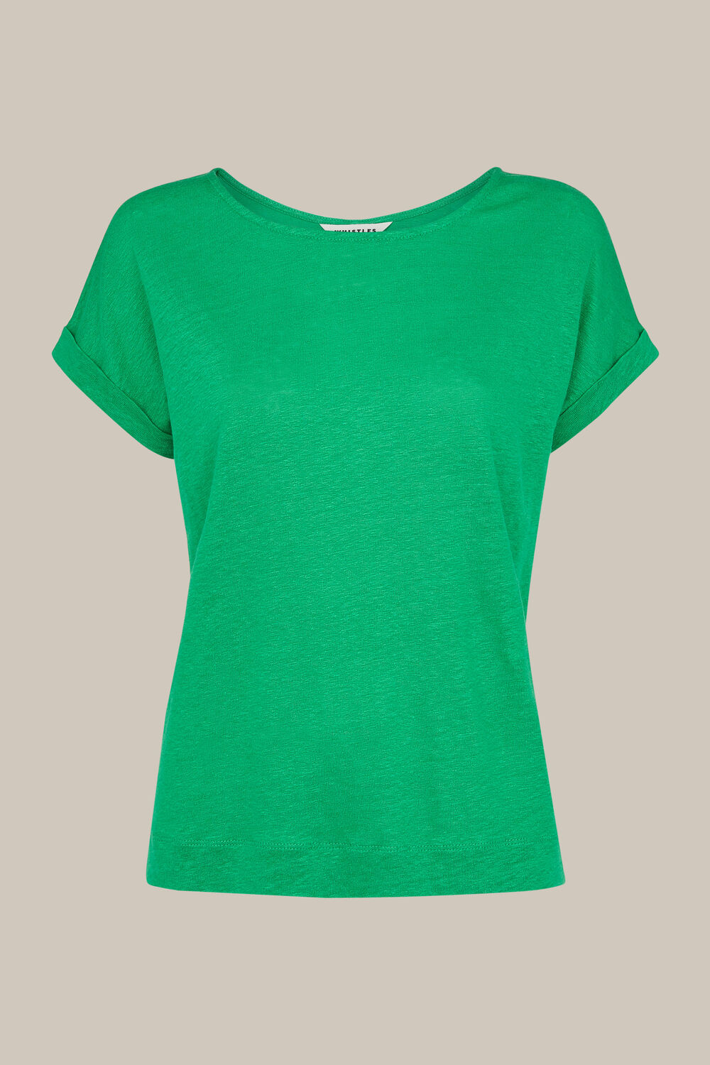 Relaxed Linen Tshirt Green