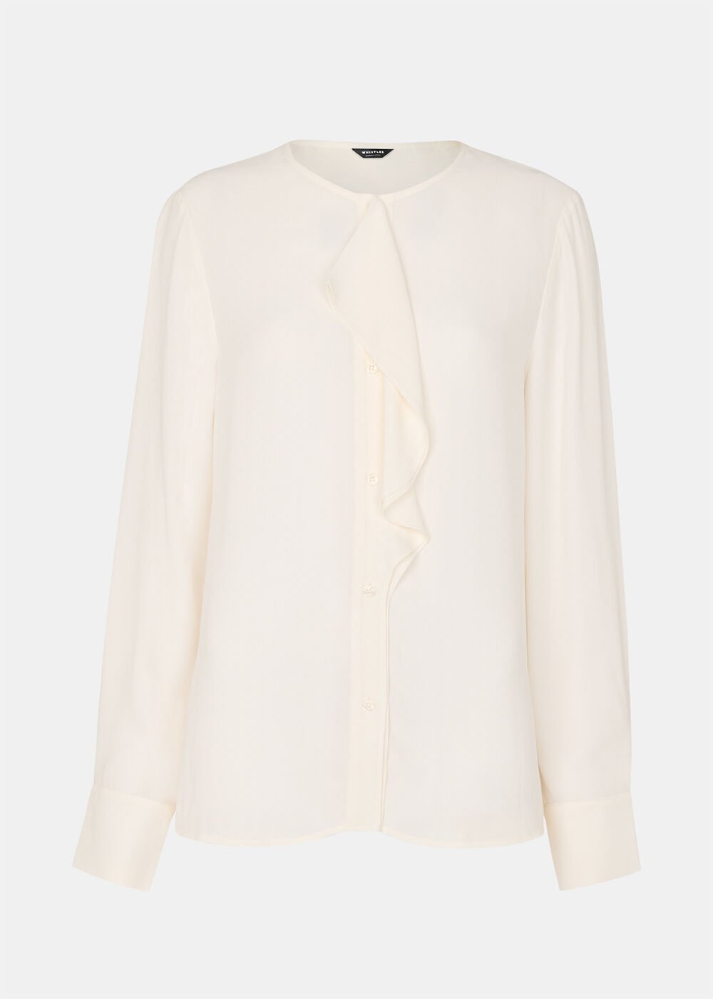 Draped Ruffle Feminine Blouse