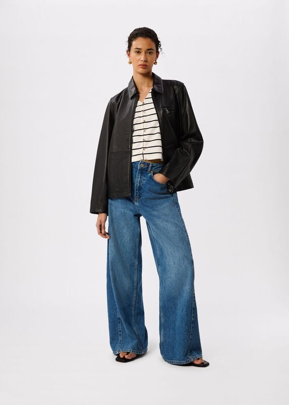 Multicolour Stripe Button Front Tank