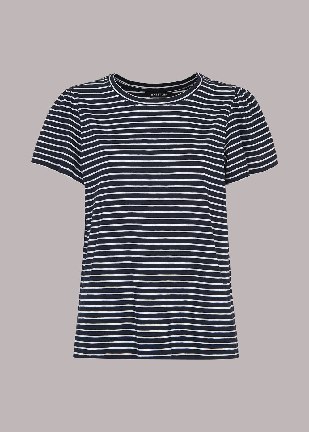 Cotton Frill Stripe T Shirt