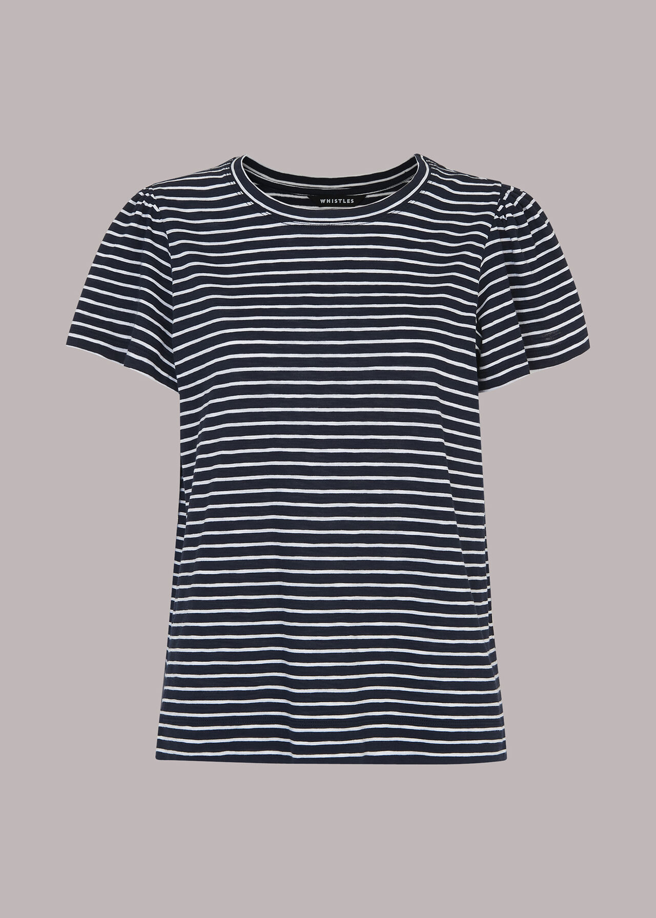 Cotton Frill Stripe T Shirt
