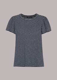 Cotton Frill Stripe T Shirt