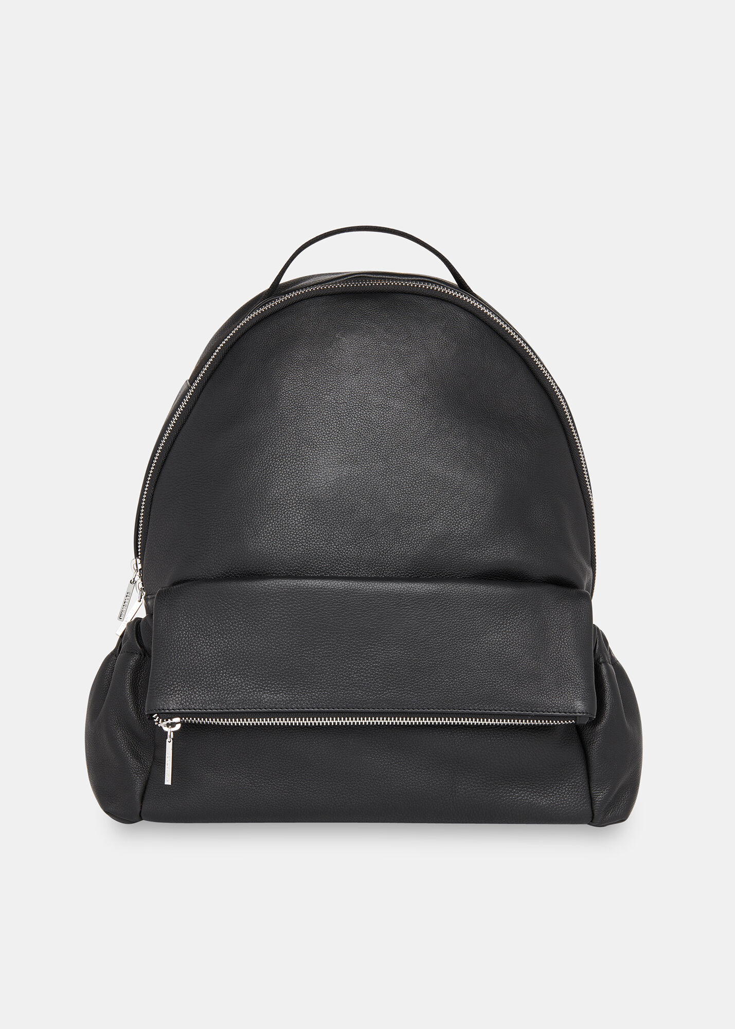 Whistles black leather backpack online