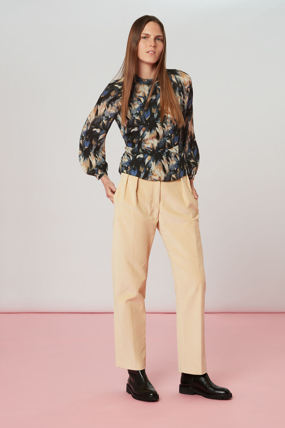 Storm Floral Silk Blouse