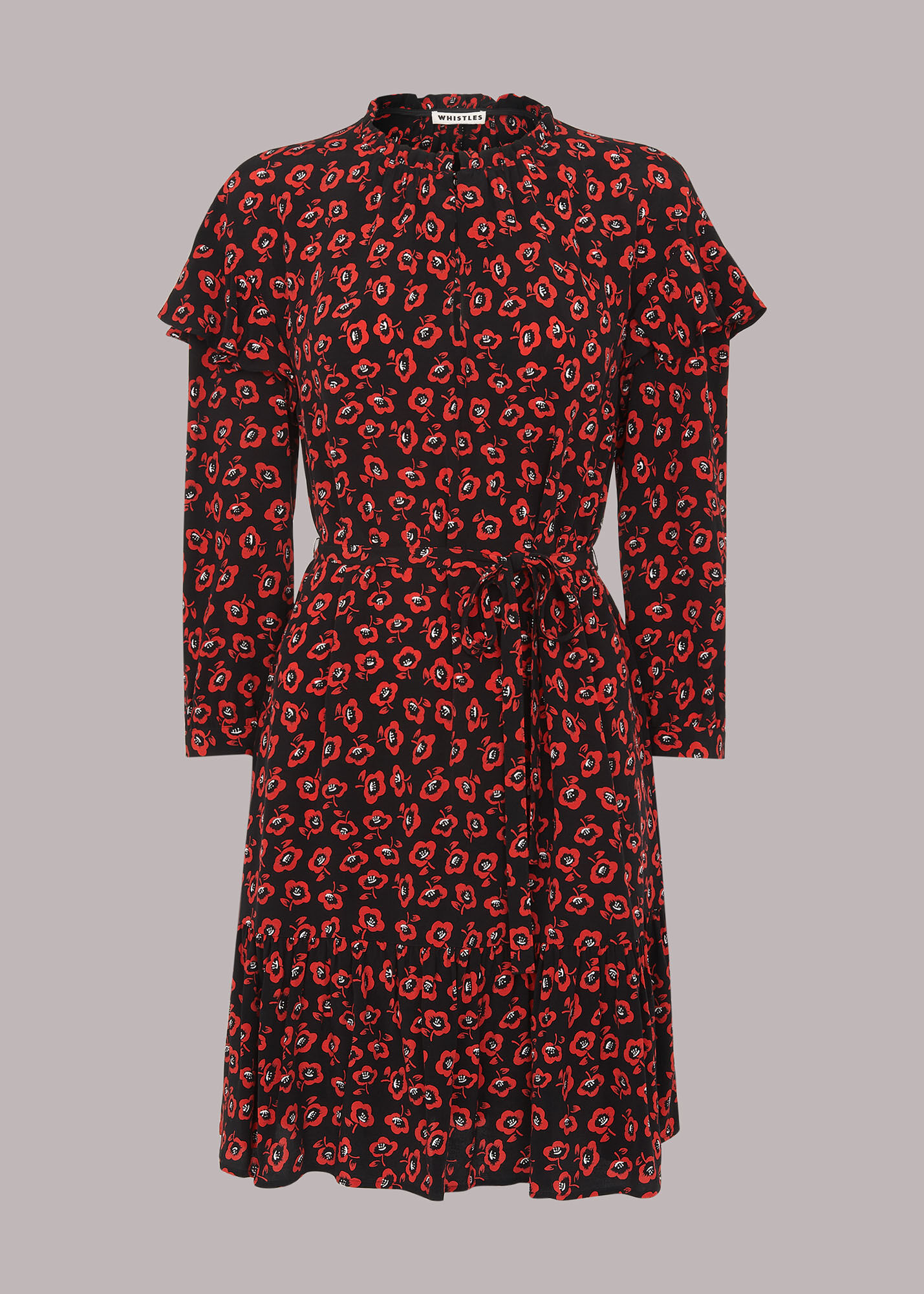 Whistles lilly lips deals print pintuck dress