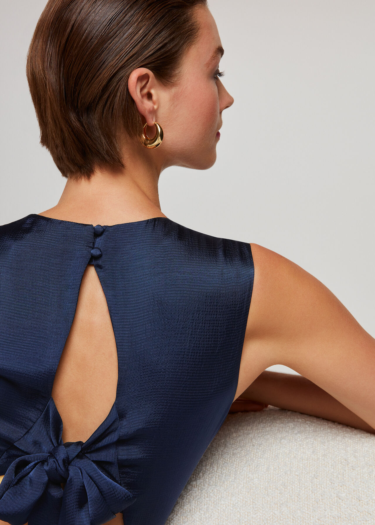 Cowl Neck Satin Maxi Dress