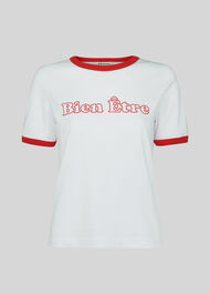 Bien Etre Logo Tee White
