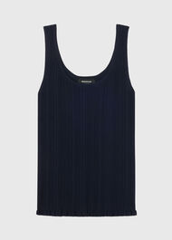 Frill Hem Knitted Vest