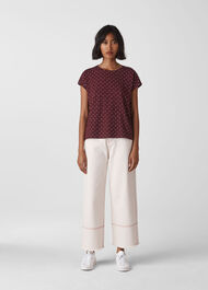 Spot Minimal Tee Burgundy