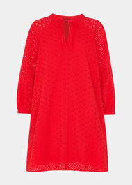 Broderie Cotton Mini Dress