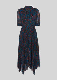 Outline Flower Midi Dress