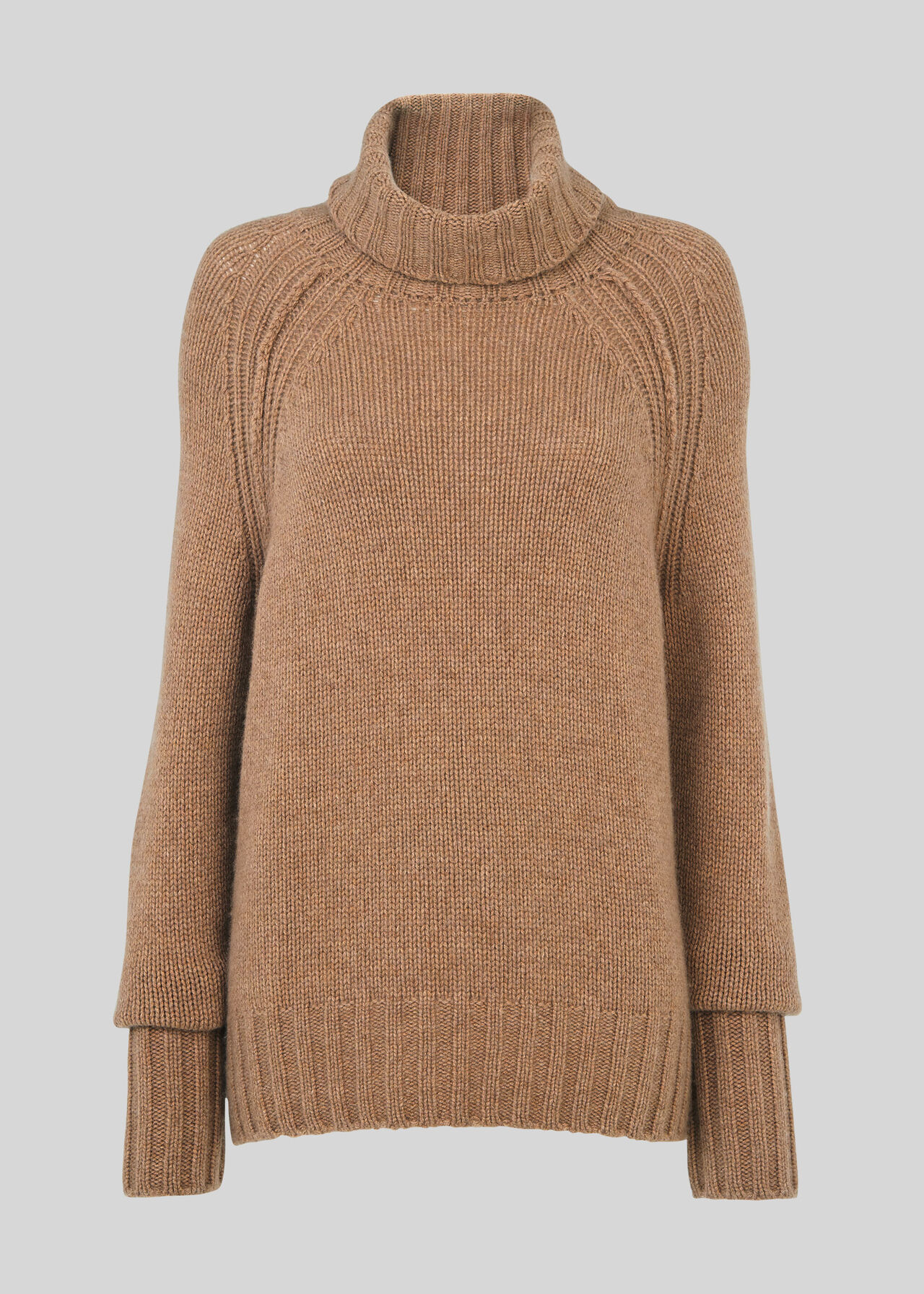 Chunky Cashmere Knit Camel