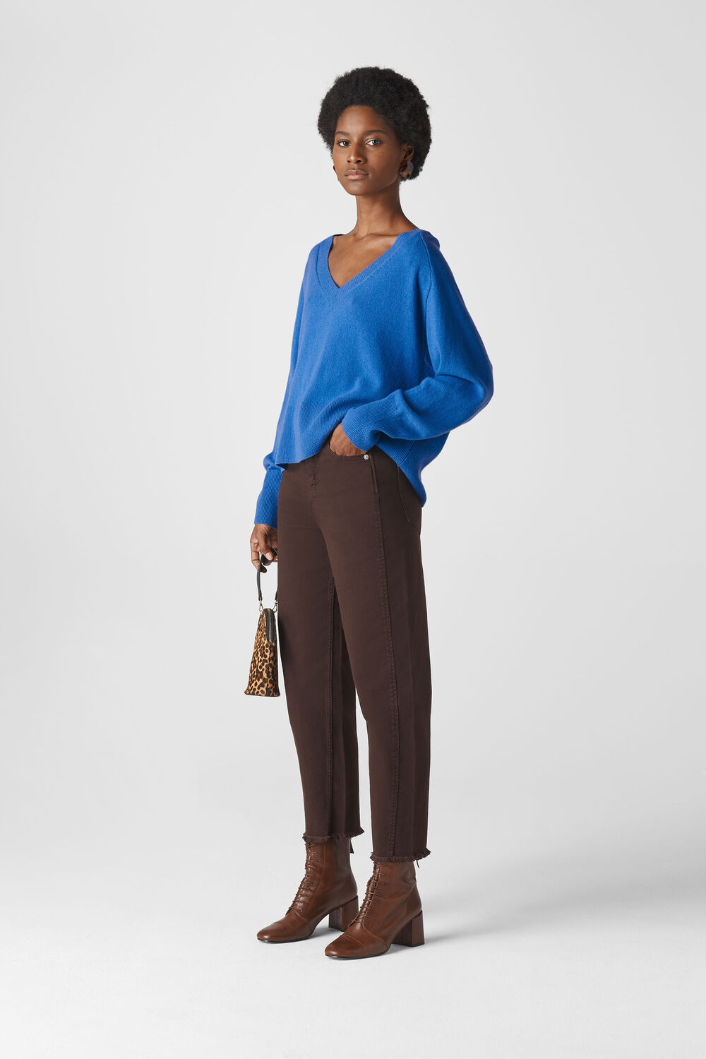 Sustainable Cashmere Jumper Blue