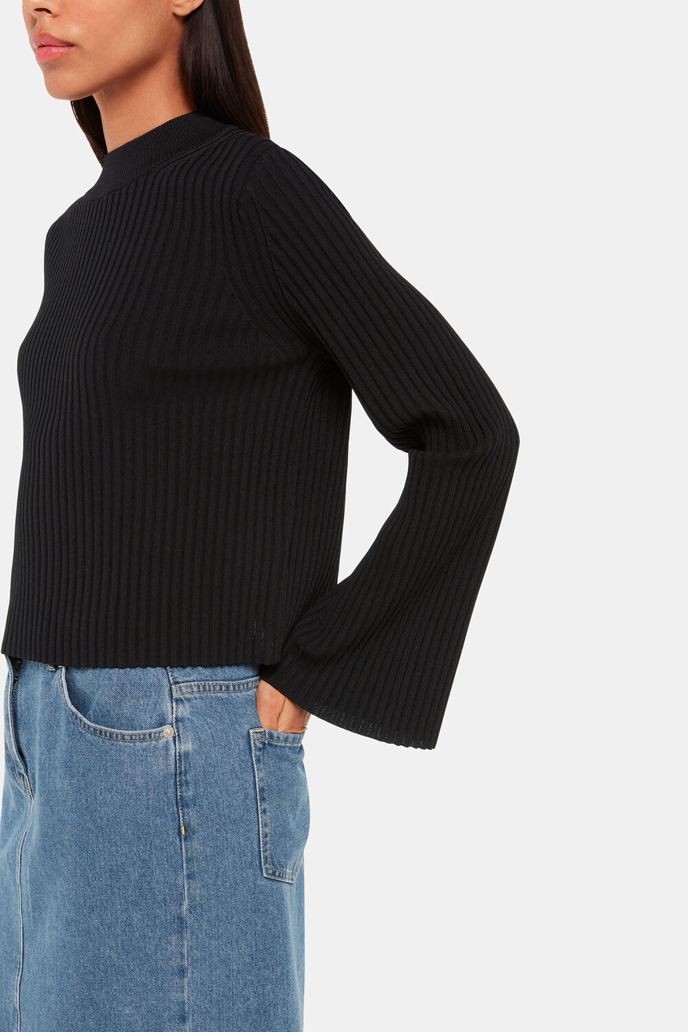 Fluted Sleeve Tunic