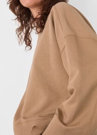 Rib Cuff Detail Jersey Sweat